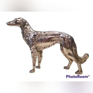 DOORSTOP Wolfhound Cast Iron 1930s Antique